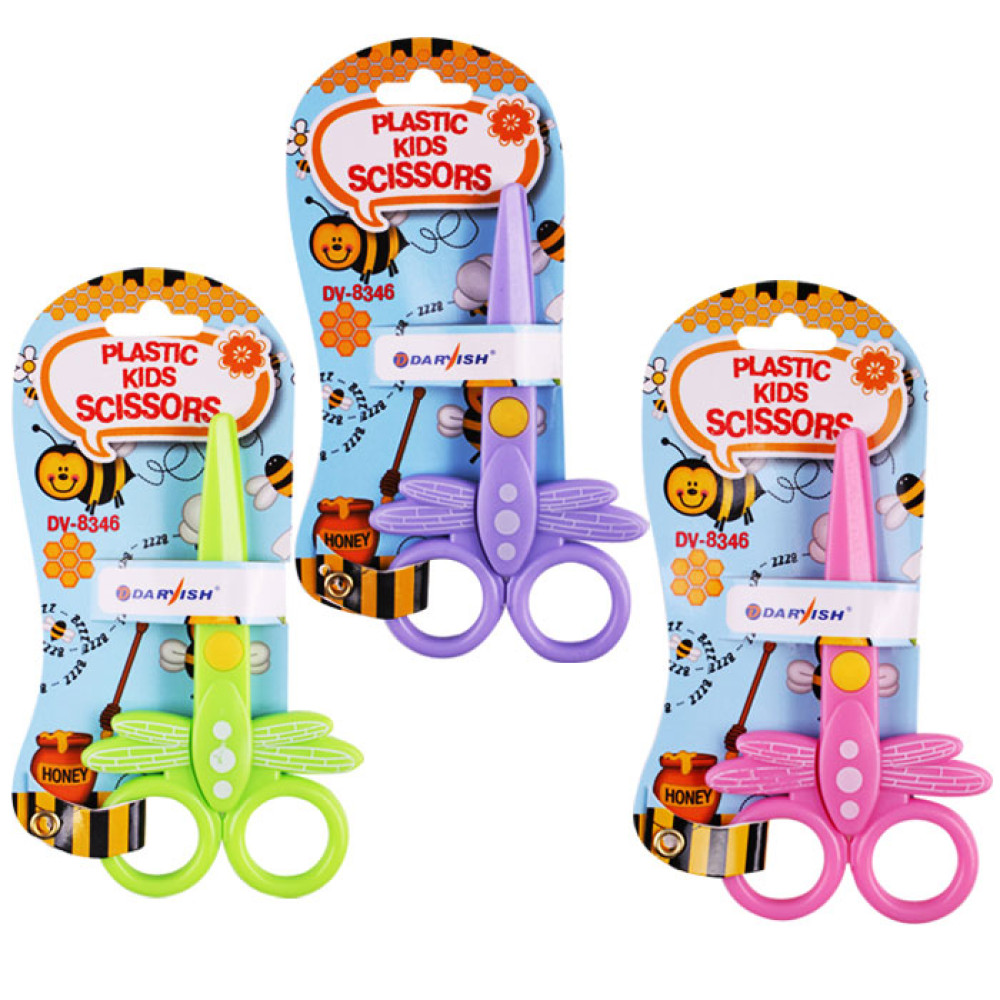 Ножницы детские Darvish - Пластиковые - 12 см - Ассорти Ножницы детские Darvish - Пластиковые - 12 см - Ассорти