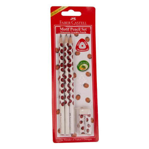 Карандаш чернографитный Faber-Castell - Заточен - 3 шт