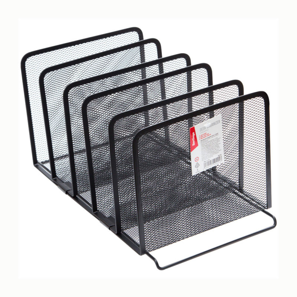 Подставка для бумаг Berlingo - Металлическая - 5 секций Подставка для бумаг Berlingo - Металлическая - 5 секций