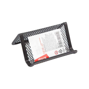 Подставка для визиток Berlingo - Металлическая сетка - Черная