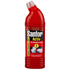 Чистящее средство для туалета Sanfor Active Антиржавчина - 750 мл