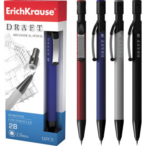Карандаш механический Erich Krause Draft с точилкой - 2 мм