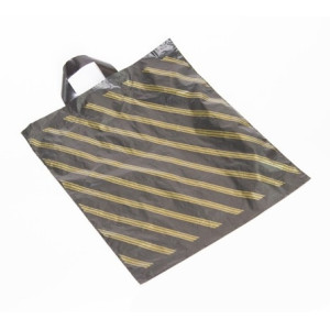 Пакет с петлевой ручкой - 40*44 см - Золотая полоса