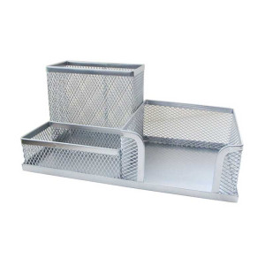 Подставка канцелярская Horer - Металлическая - Серебро