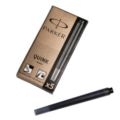 Чернильные капсулы Parker Quink S0116200 - 5 шт - Черные