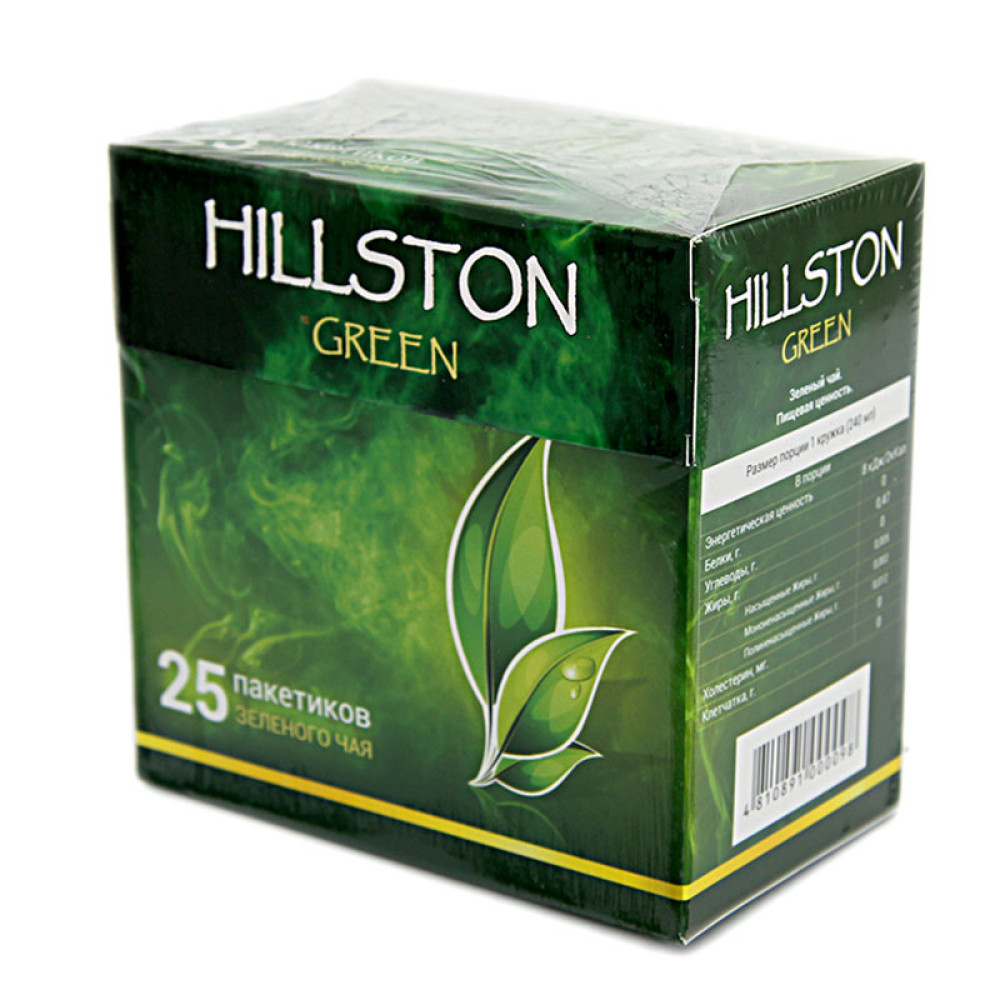 Чай Hillston - Зеленый - 25 пакетиков Чай Hillston - Зеленый - 25 пакетиков