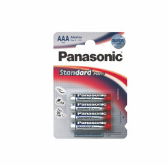 Батарейки алкалиновые Panasonic Standard LR03 - ААА - 1,5В - 4 штуки