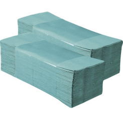 Полотенца бумажные Merida - ZZ-сложение - 200 штук - Зеленые Полотенца бумажные Merida - ZZ-сложение - 200 штук - Зеленые