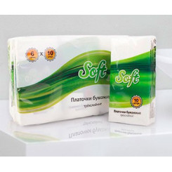 Платочки бумажные Soft Платочки бумажные Soft