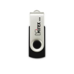 USB Флеш-накопитель Mirex Swivel Rubber Black - 8Gb