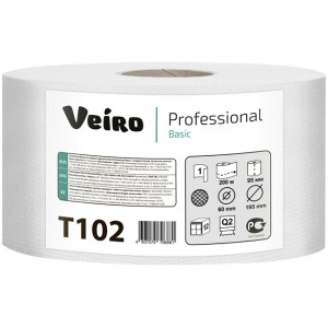 Бумага туалетная Veiro Professional - 200 метров